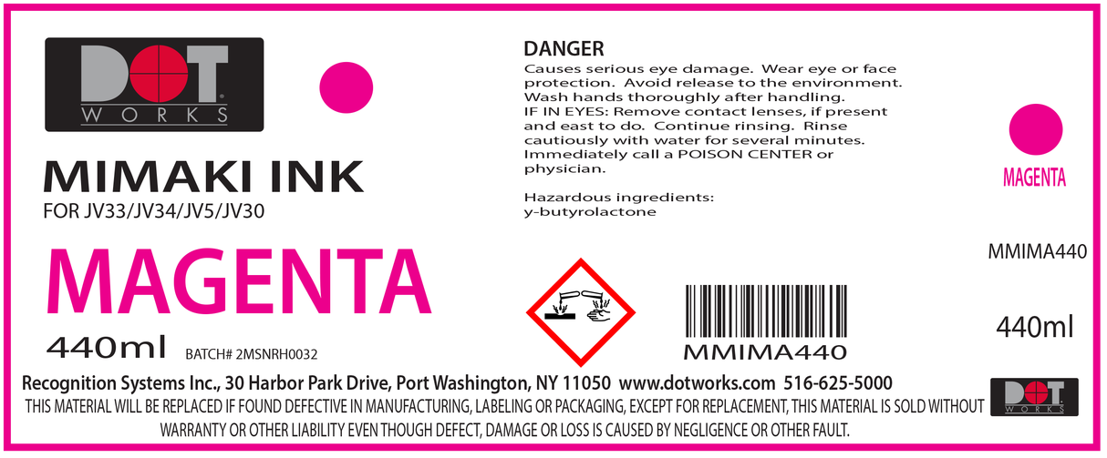 Mimaki JV Compatible EcoSol Inks 440 ml