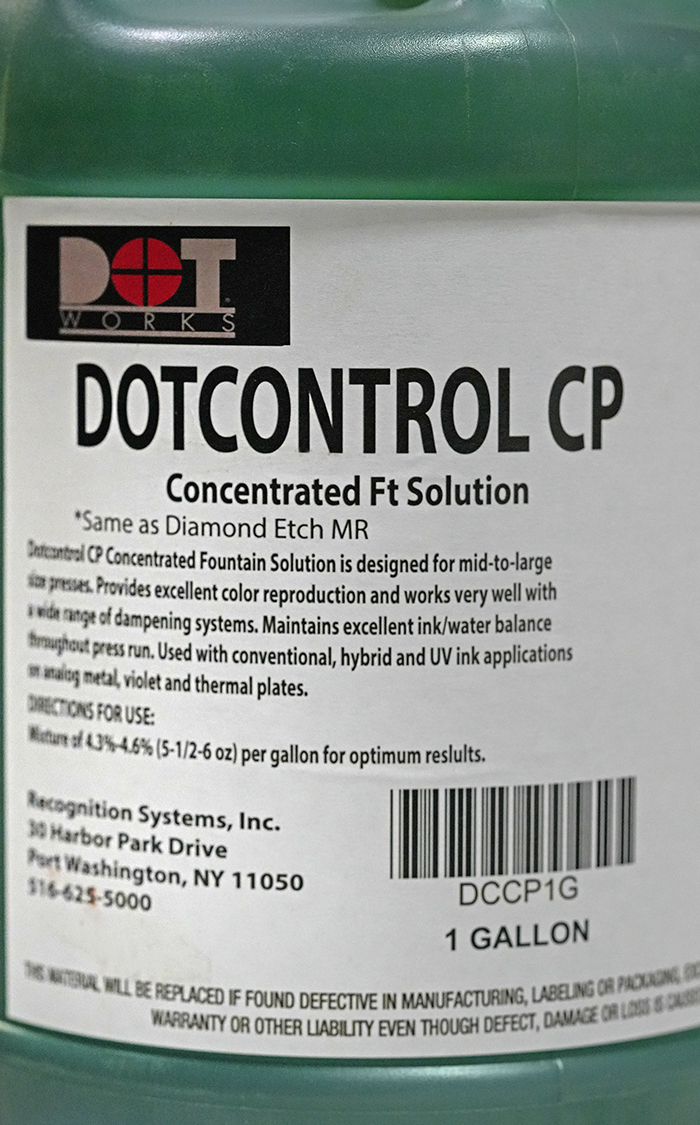 Dotcontrol ® CP Fountain Solution (Green), 1 Gallon