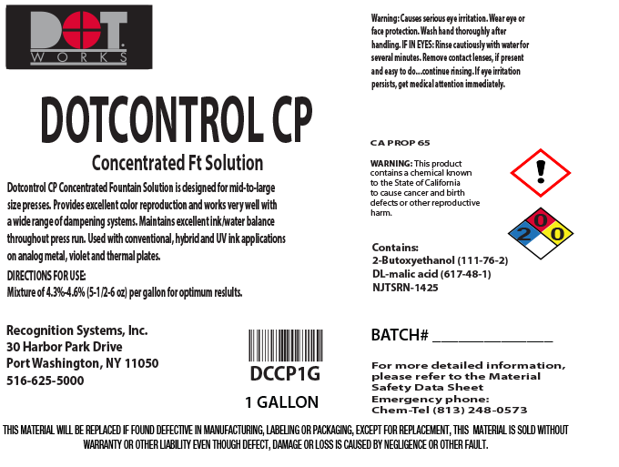 Dotcontrol ® CP Fountain Solution (Green), 1 Gallon