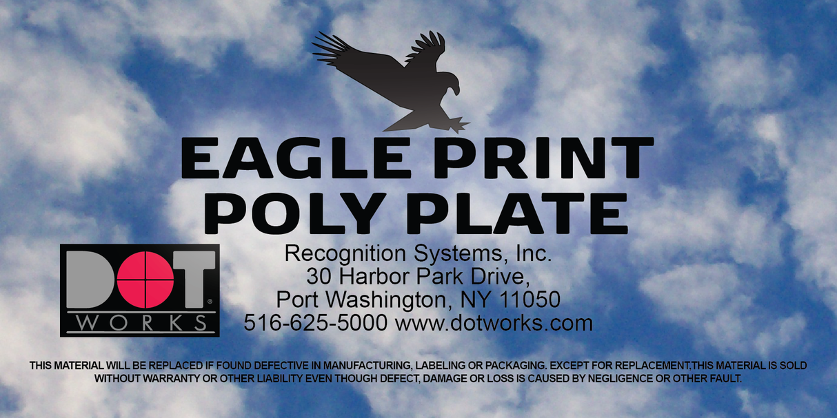 Eagle Print Poly Plate