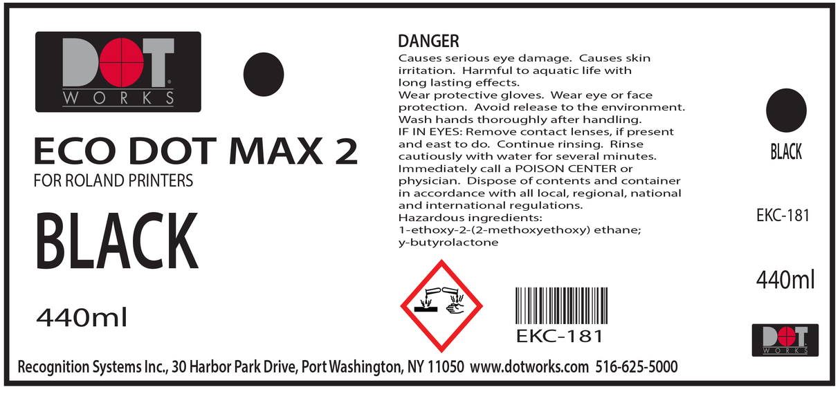 Roland-Compatible Ink, Eco-Dot, from DotWorks