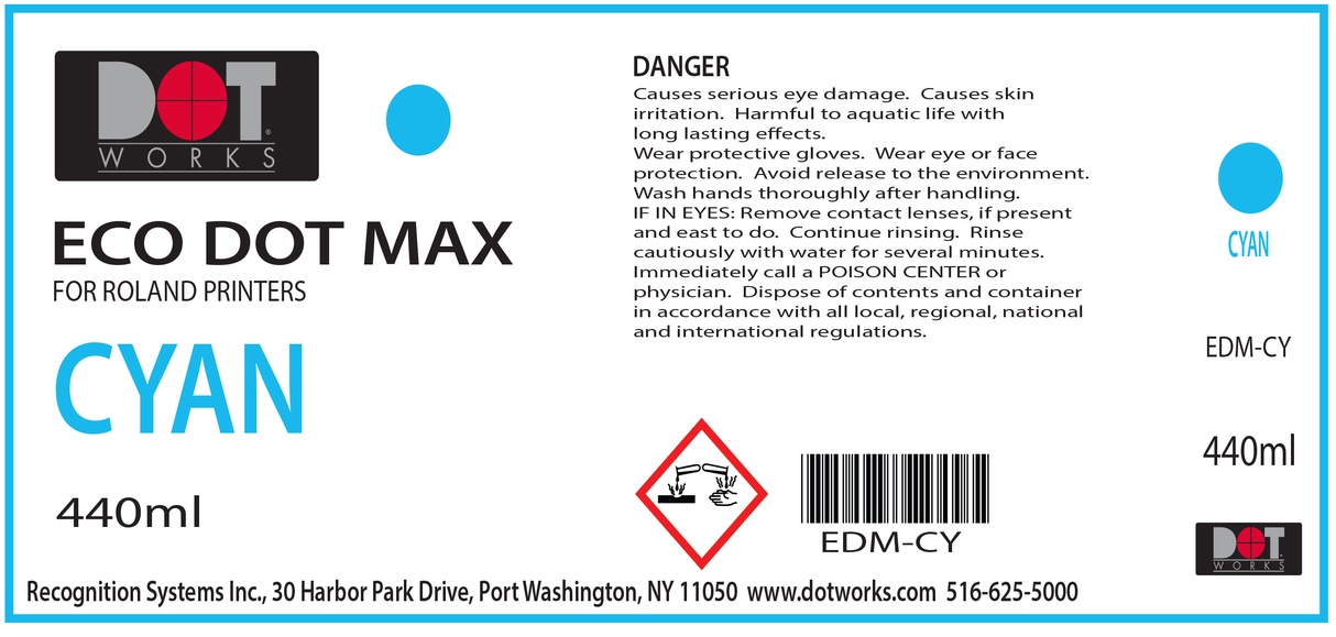 Eco Dot Max Ink - 440 ml for Roland Printers
