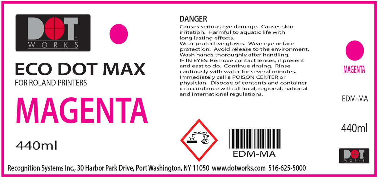 Eco Dot Max Ink - 440 ml for Roland Printers