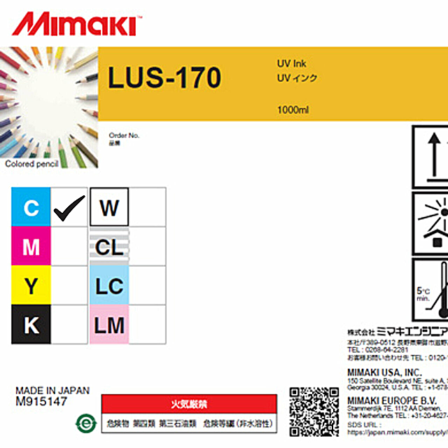MIMAKI LUS 170 Ink, 1 Liter Containers