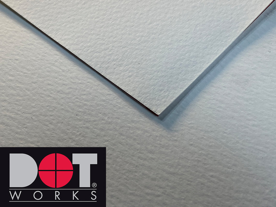 acid-free, watercolor textured, NatureJet Cold Press, from DotWorks