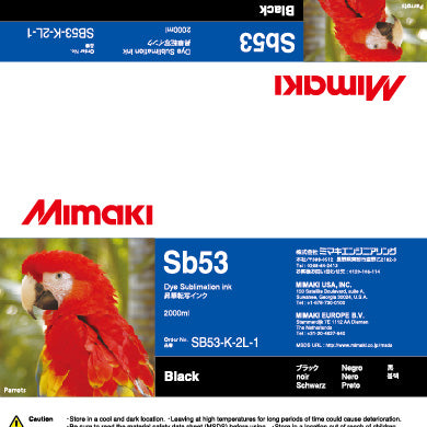 Mimaki Dye Sub Sb53  - 2 Liter Ink Pack