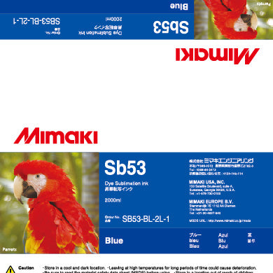 Mimaki Dye Sub Sb53  - 2 Liter Ink Pack