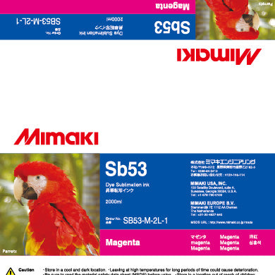 Mimaki Dye Sub Sb53  - 2 Liter Ink Pack