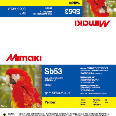 Mimaki Dye Sub Sb53  - 2 Liter Ink Pack