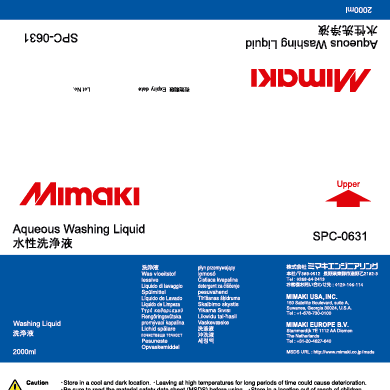 Mimaki Wash Liquid SPC-0631 - 2 Liter